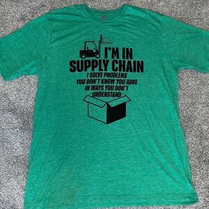 Supply Chain Forklift warehouse Professional problem solver men’s funny T shirt